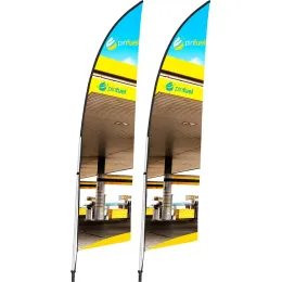 Legend 2m Arcfin Single-Sided Flying Banner - Set Of 2