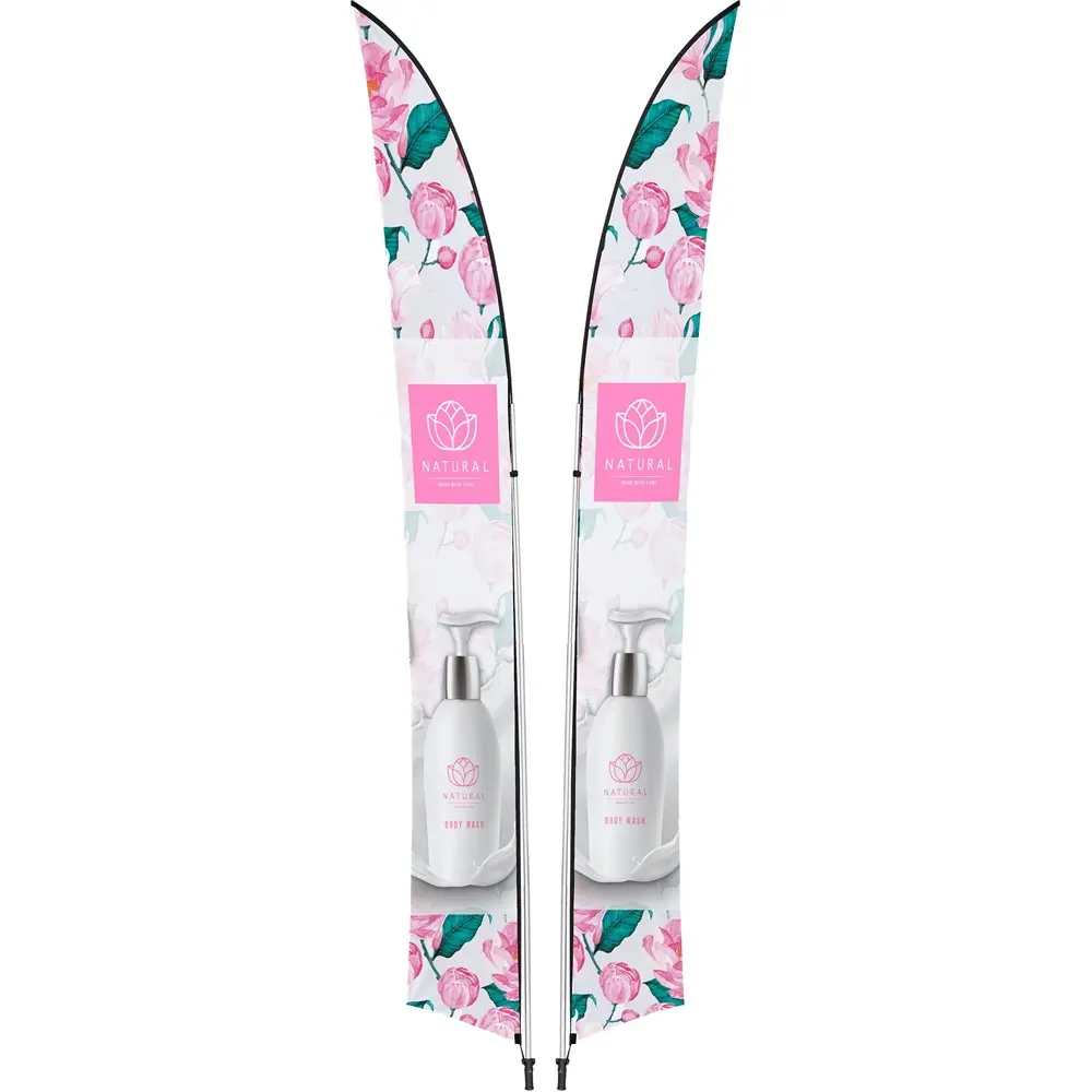 Legend 4m Arcfin Double-Sided Flying Banner