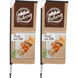 Legend 2m Telescopic Single-Sided Flying Banner - Set Of 2