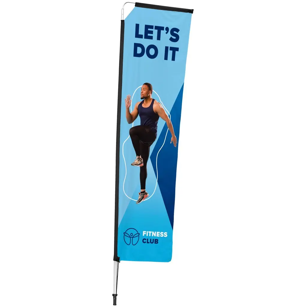 Legend 3m Telescopic Single-Sided Flying Banner - Set Of 2