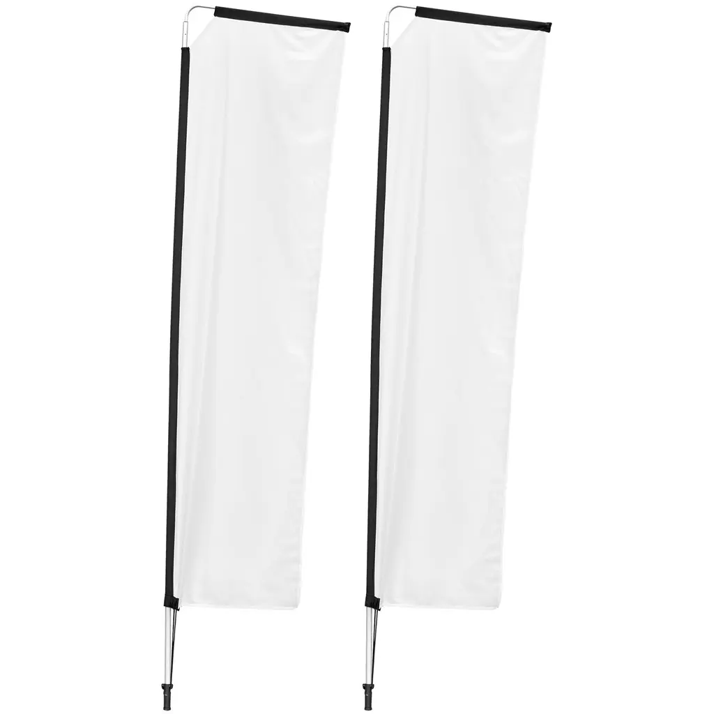 Legend 3m Telescopic Single-Sided Flying Banner - Set Of 2