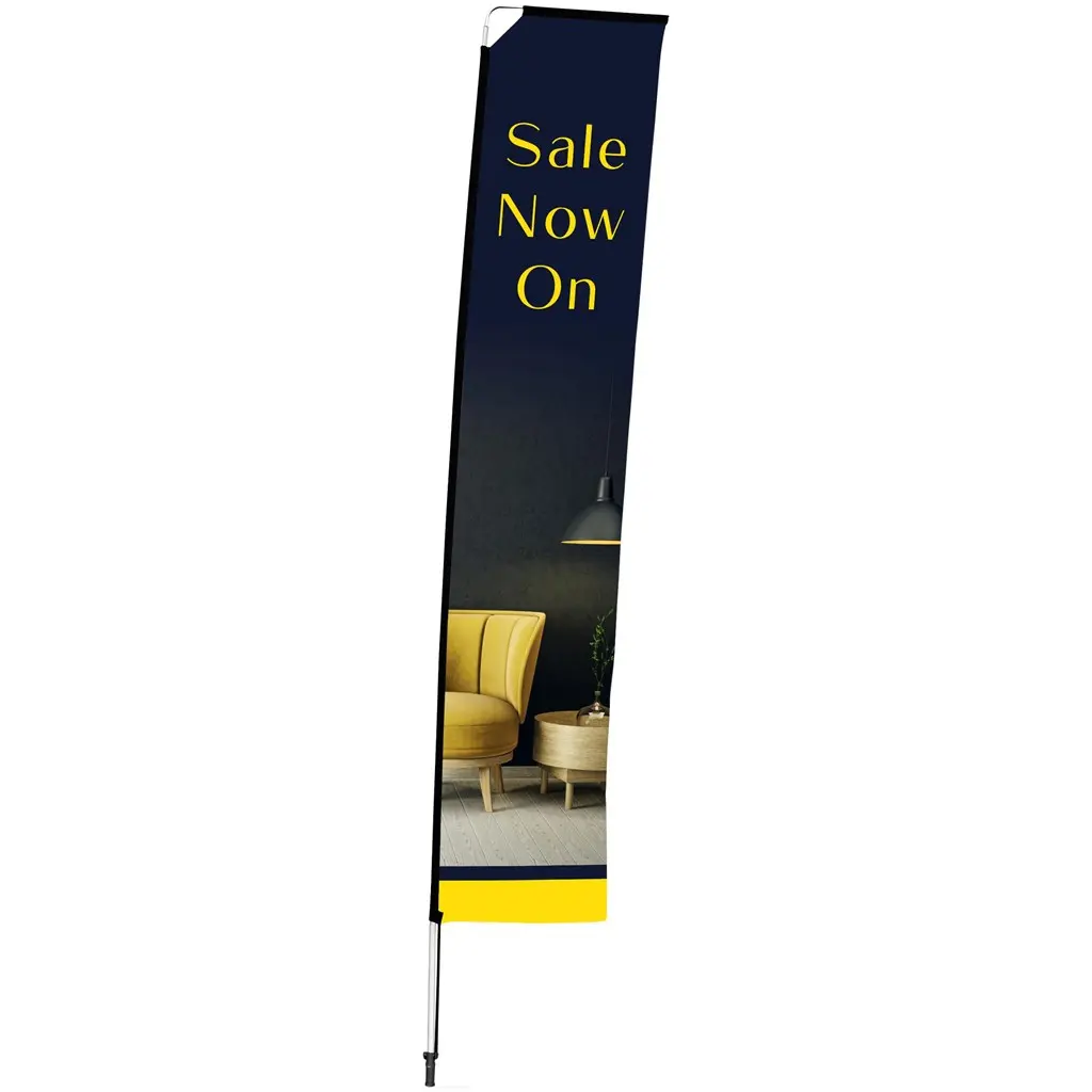 Legend 4m Telescopic Single-Sided Flying Banner - Set Of 2