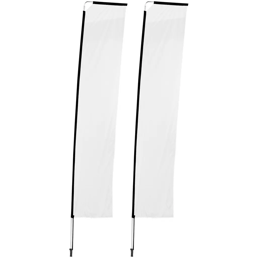 Legend 4m Telescopic Single-Sided Flying Banner - Set Of 2