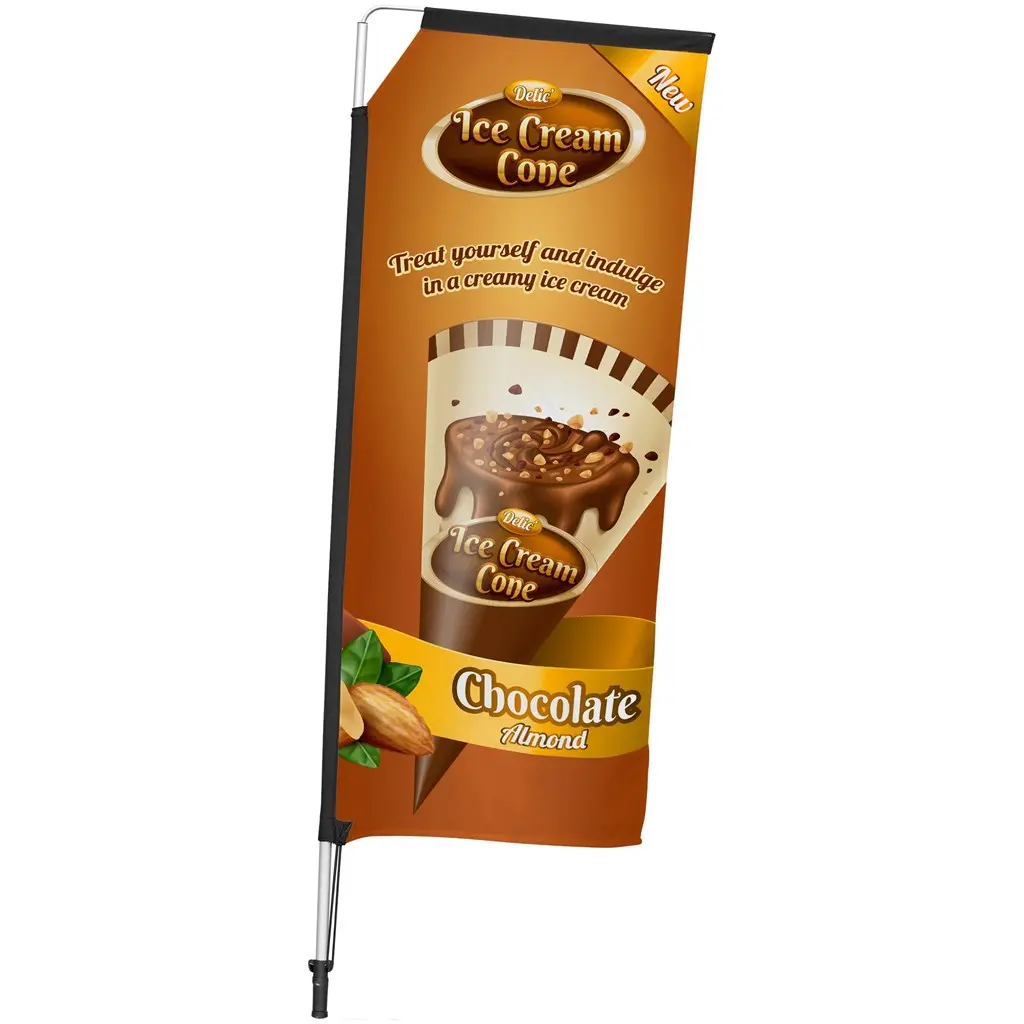 Legend 2m Telescopic Double-Sided Flying Banner