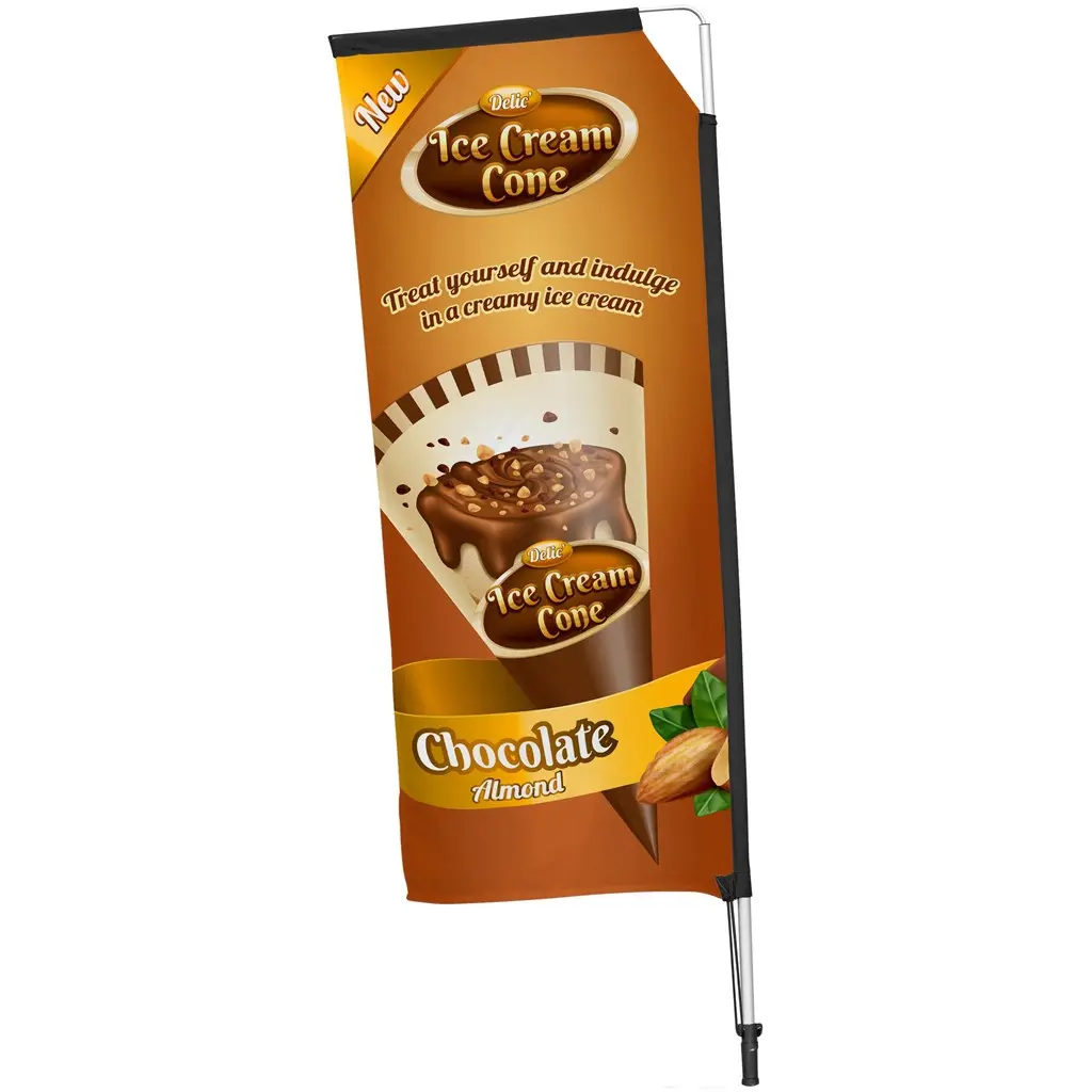 Legend 2m Telescopic Double-Sided Flying Banner