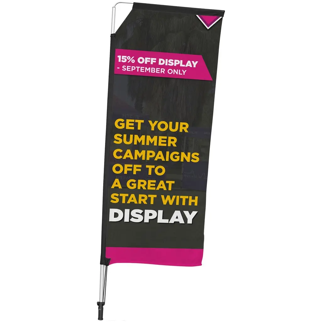 Legend 2m Telescopic Double-Sided Flying Banner