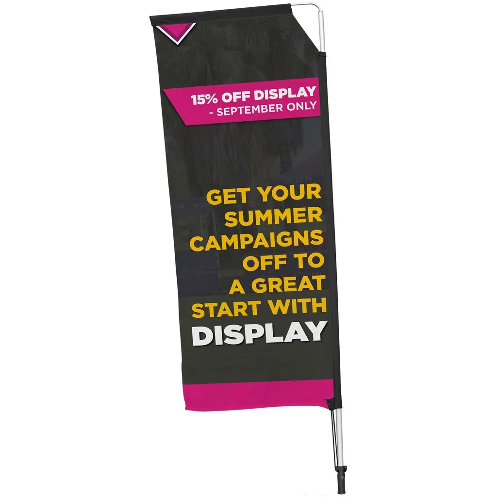 Legend 2m Telescopic Double-Sided Flying Banner