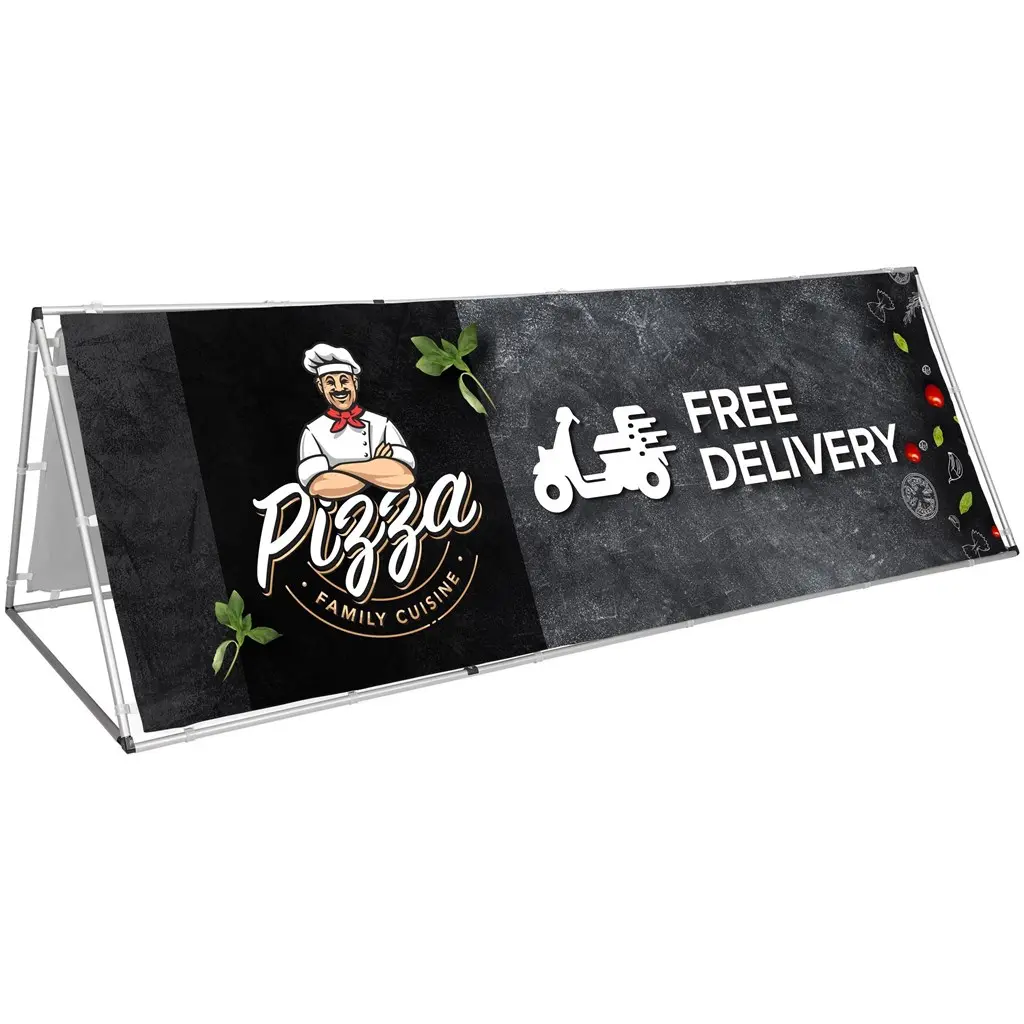 Ovation A-Frame With Fabric Print - 3m x 1m