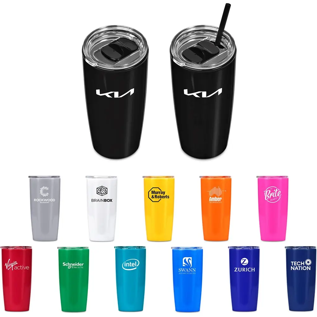 Altitude Daytona Plastic 2-In-1 Double-Wall Tumbler & Straw