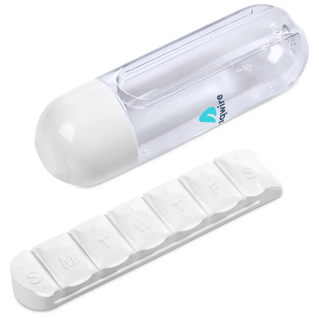 Altitude Vita-Stream Pill Box Plastic Water Bottle