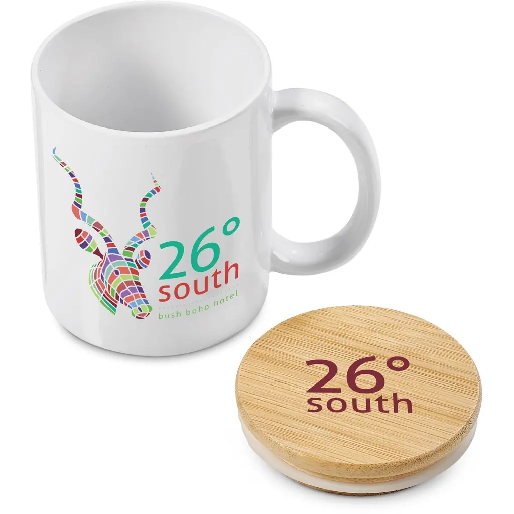 Okiyo Sozo Bamboo & Ceramic Sublimation Coffee Mug