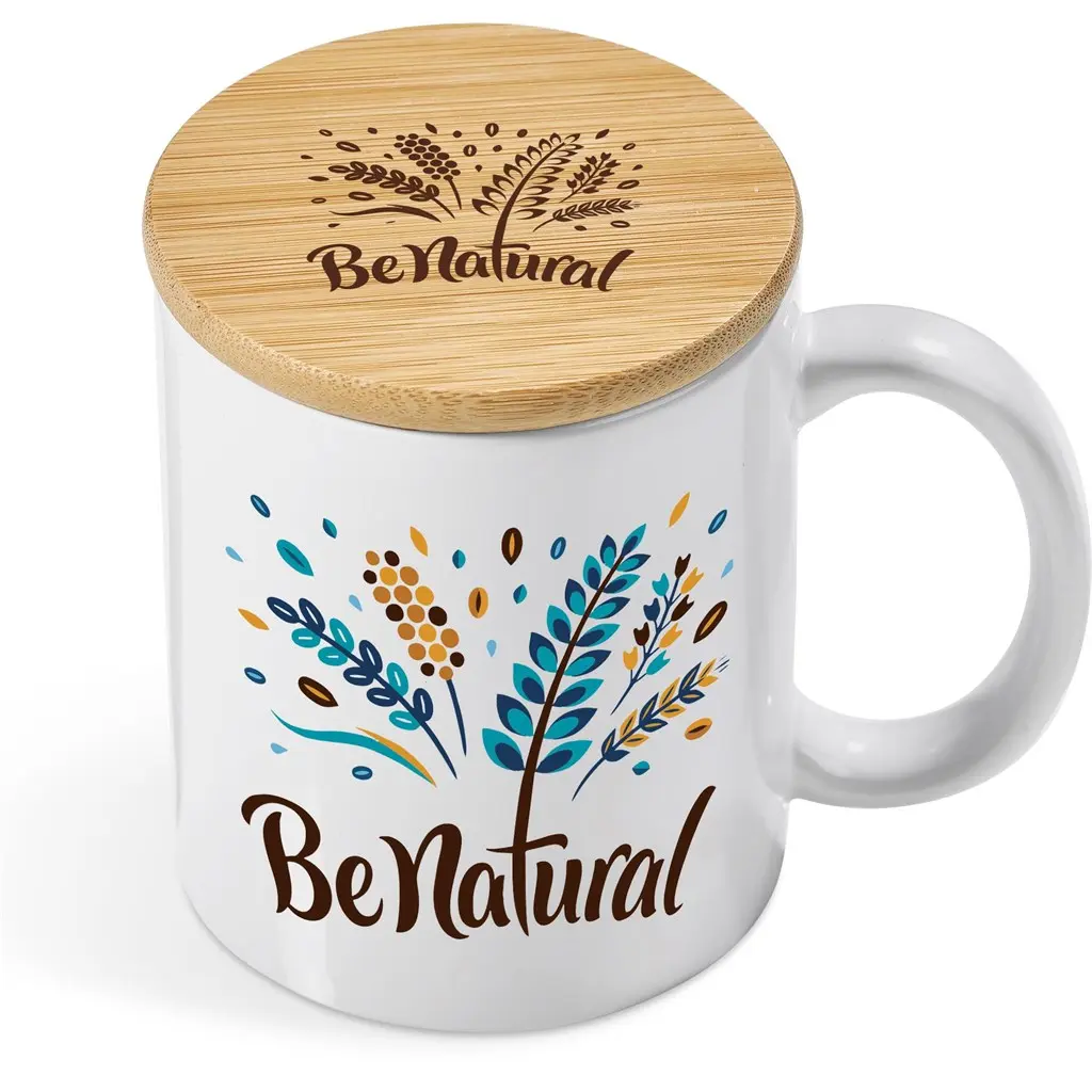 Okiyo Sozo Bamboo & Ceramic Sublimation Coffee Mug