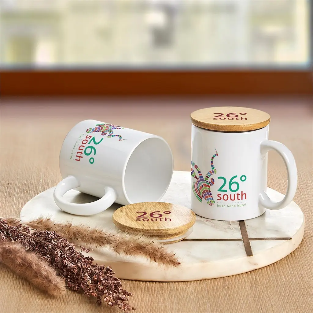 Okiyo Sozo Bamboo & Ceramic Sublimation Coffee Mug