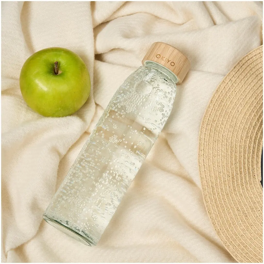 Okiyo Wabi-Sabi Glass Water Bottle