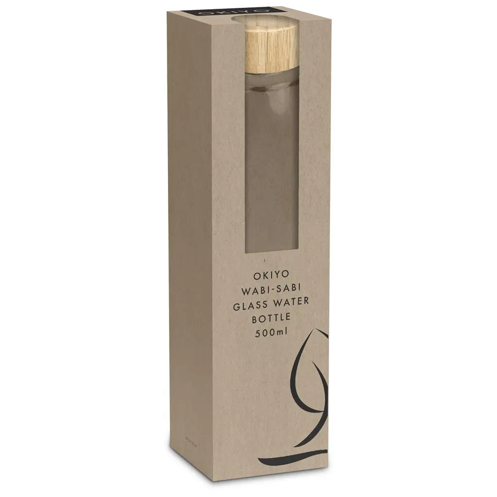 Okiyo Wabi-Sabi Glass Water Bottle