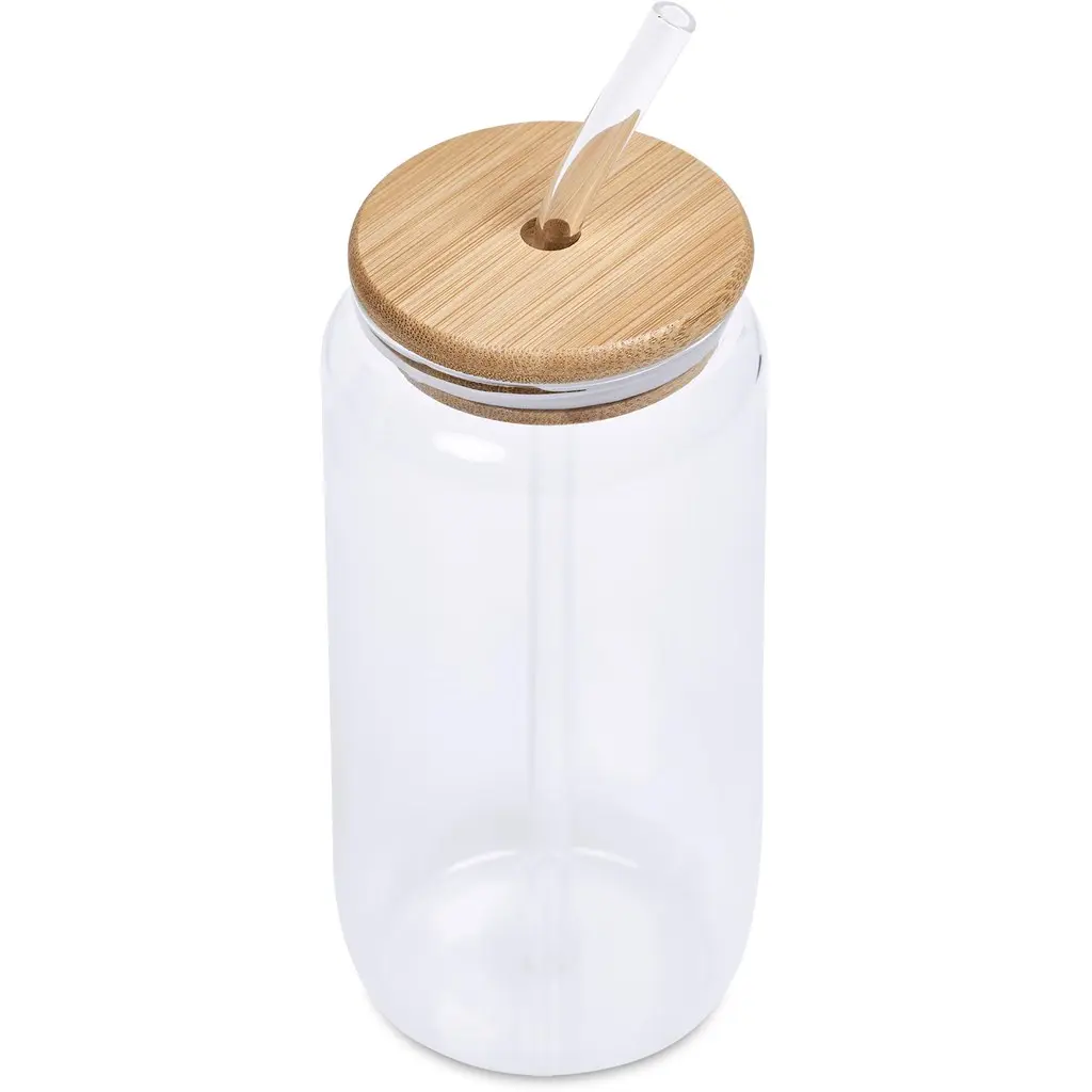 Okiyo Natsu Glass & Bamboo Tumbler & Straw