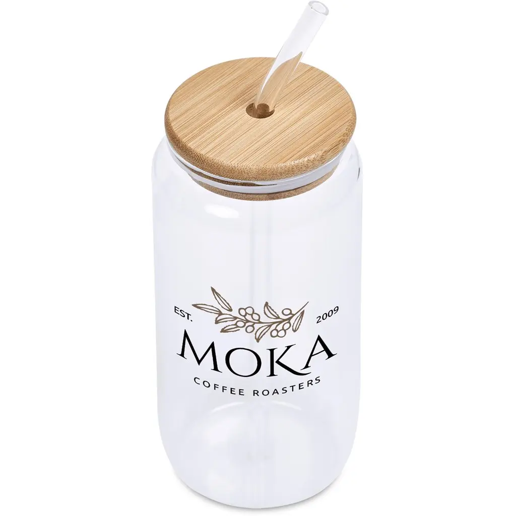 Okiyo Natsu Glass & Bamboo Tumbler & Straw