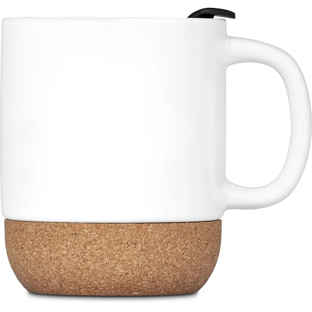 Serendipio Sienna Cork & Ceramic Sublimation Coffee Mug