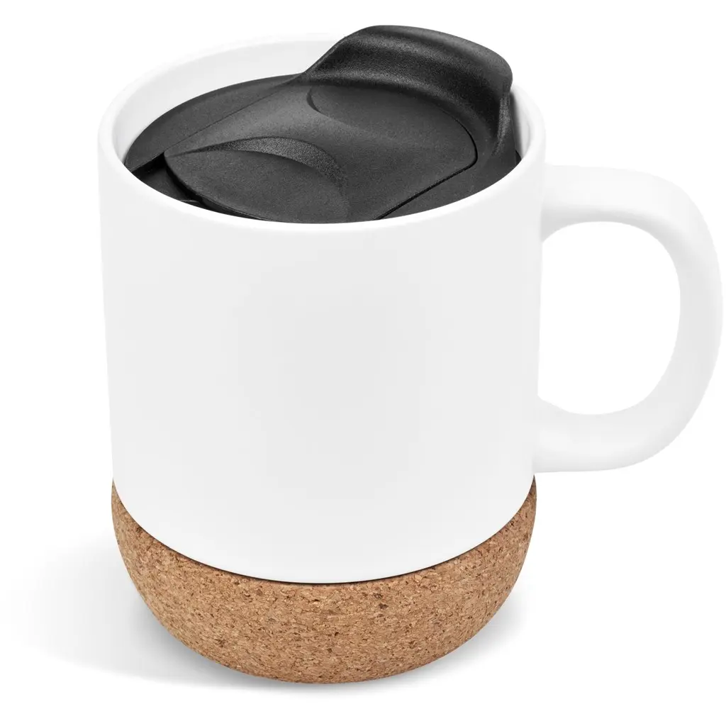Serendipio Sienna Cork & Ceramic Sublimation Coffee Mug