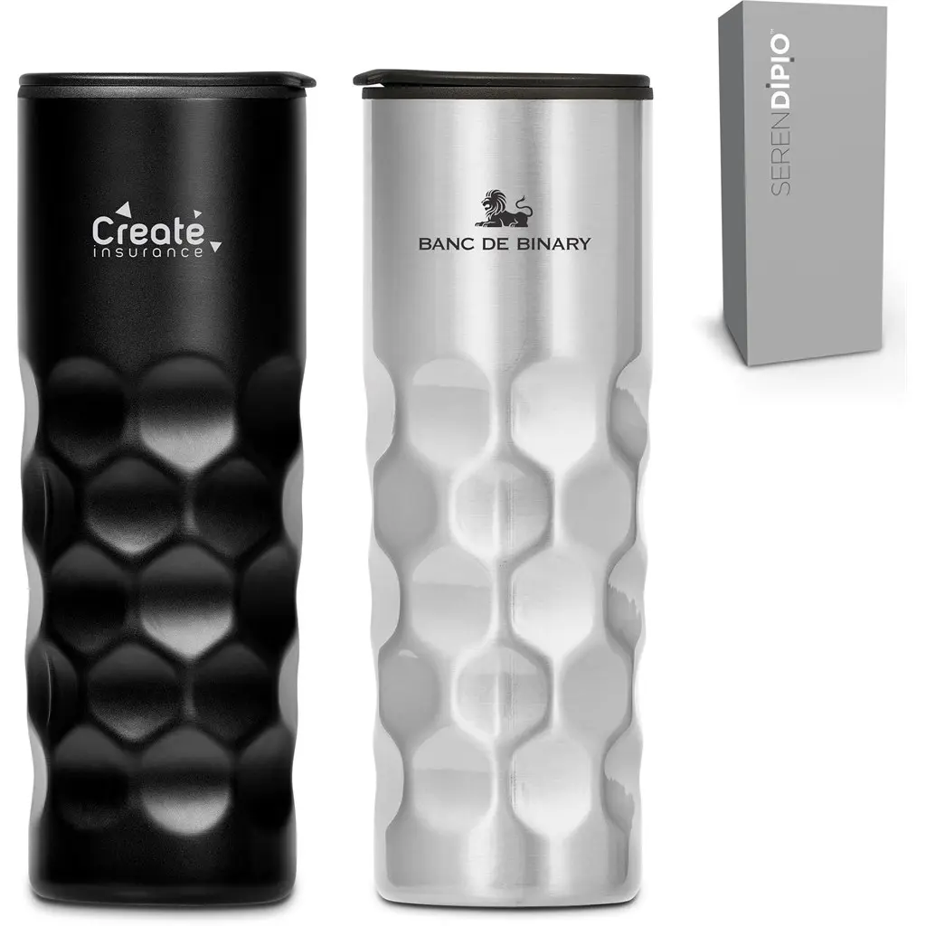 Serendipio Meteor Stainless Steel & Plastic Double-Wall Tumbler