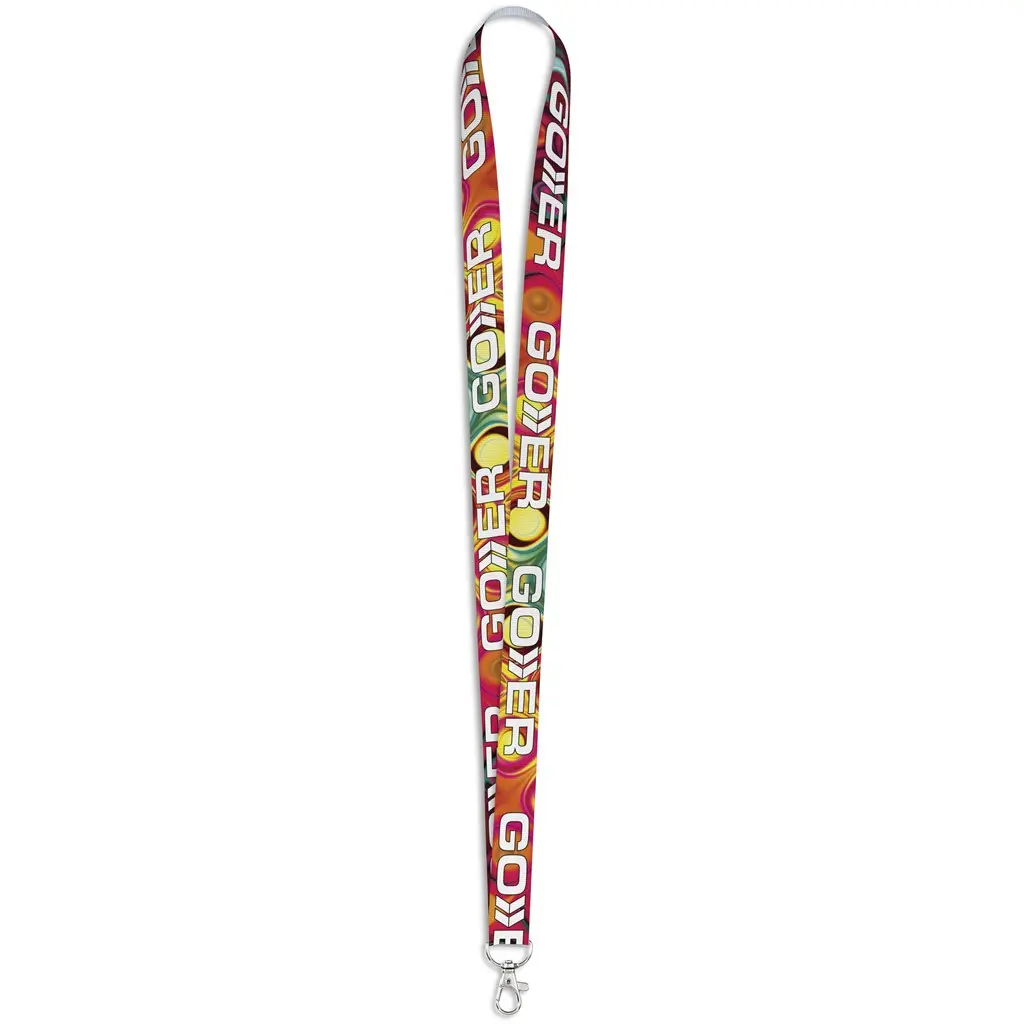 Altitude Snap Hook Clip Sublimation Petersham Lanyard - Double Sided Print