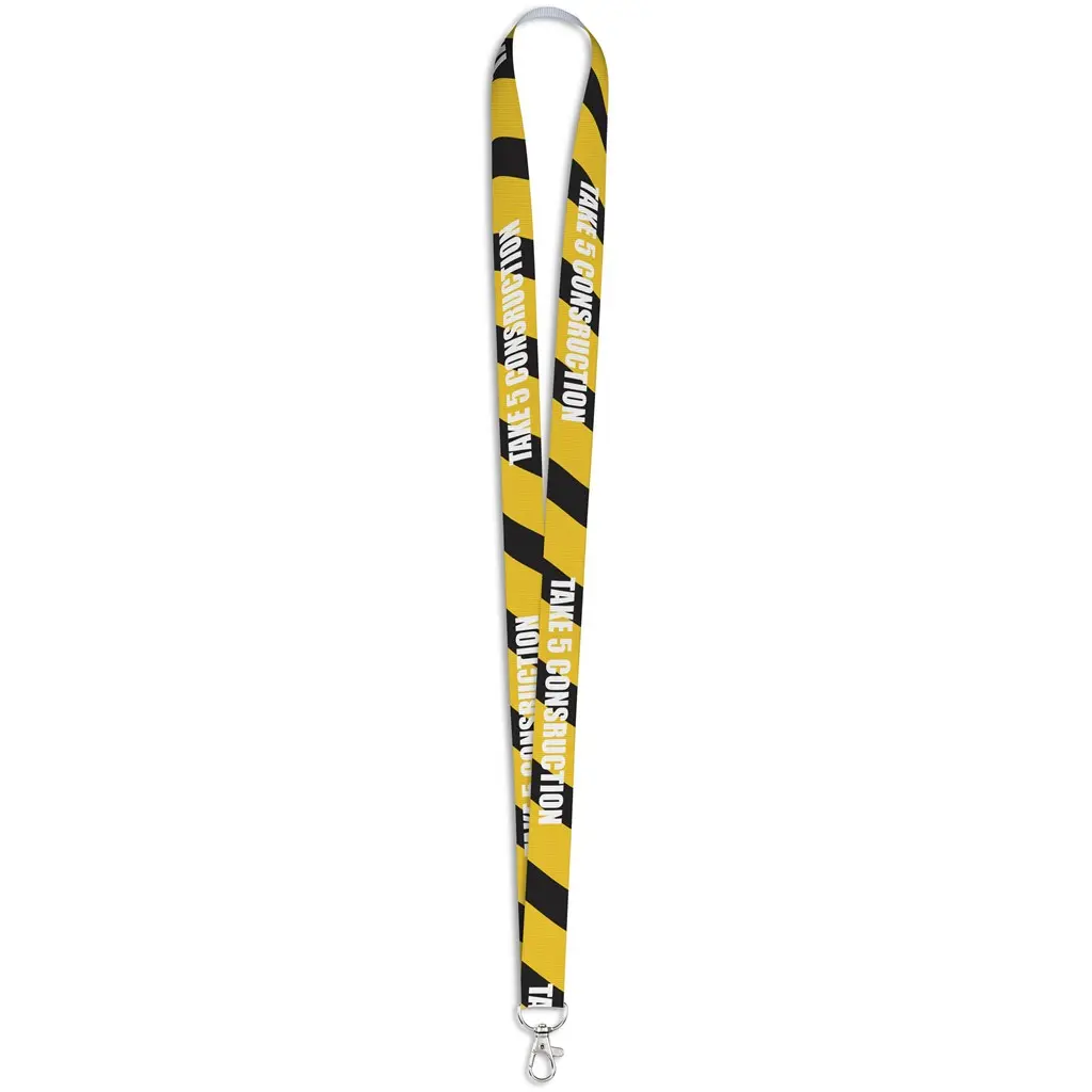 Altitude Snap Hook Clip Sublimation Petersham Lanyard - Double Sided Print