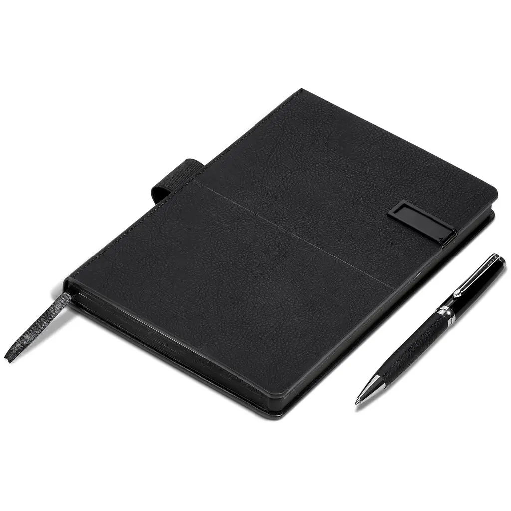 Alex Varga Corinthia Flash Drive Notebook & Pen Set