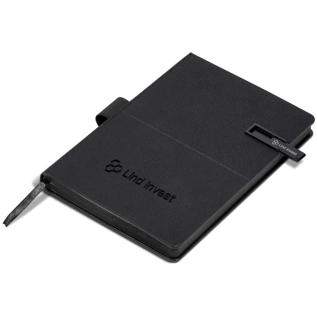 Alex Varga Corinthia Flash Drive Notebook & Pen Set