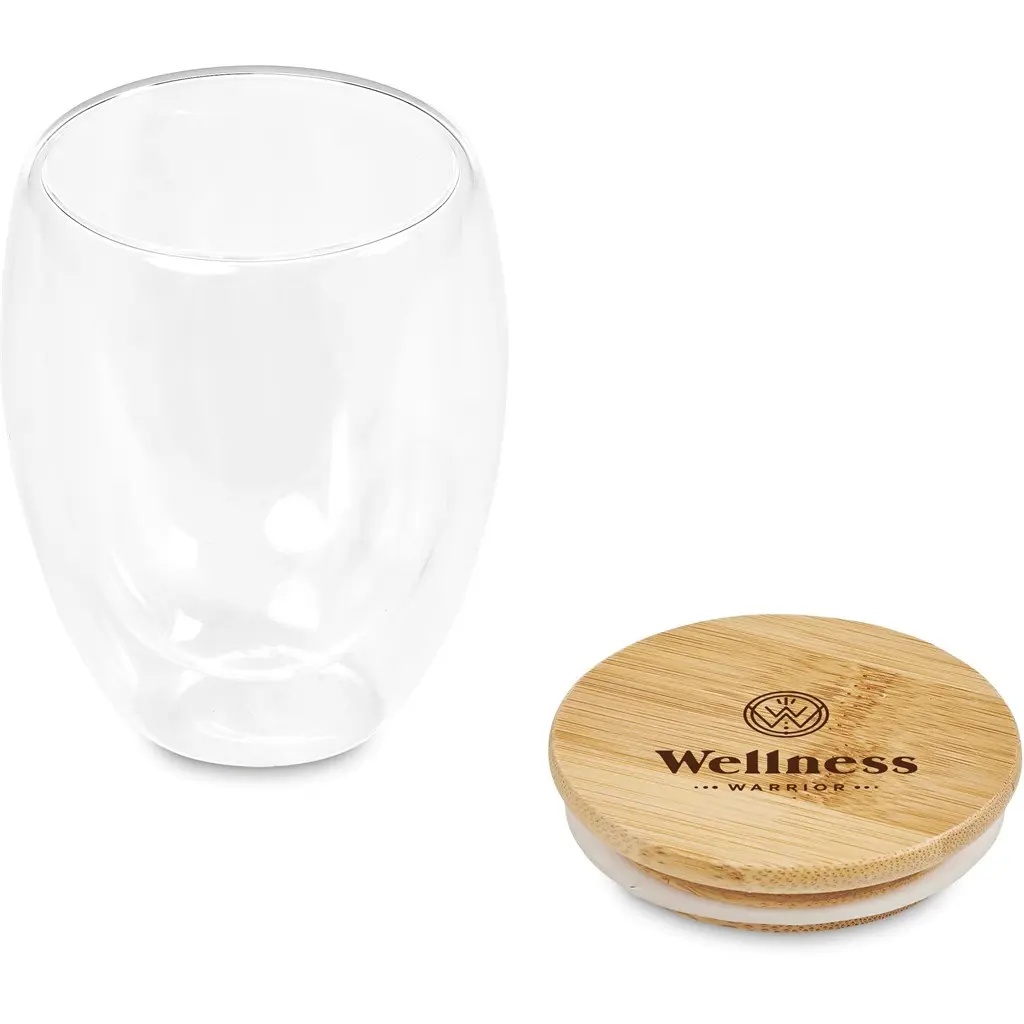 Okiyo Aibo Glass & Bamboo Coffee Set