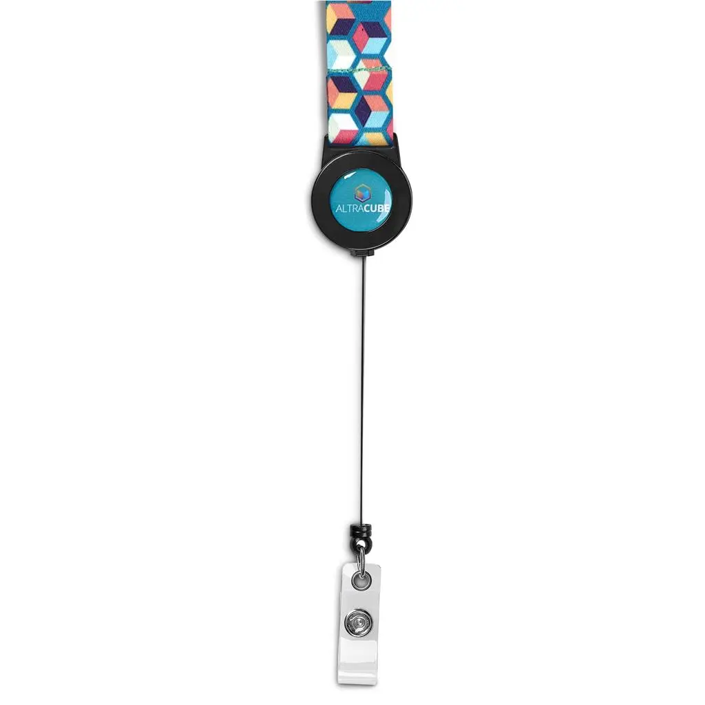 Altitude Badge Reel Single-Sided Satin Lanyard