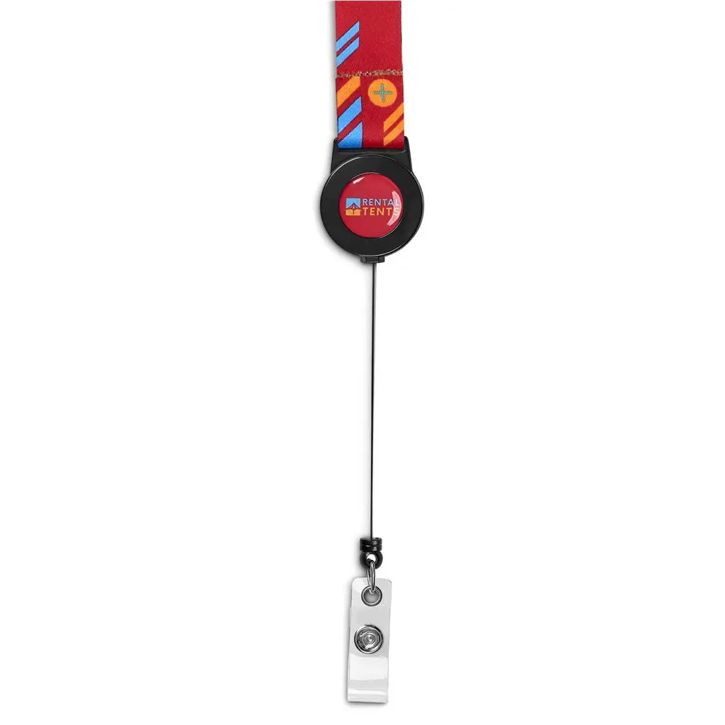 Altitude Badge Reel Single-Sided Satin Lanyard