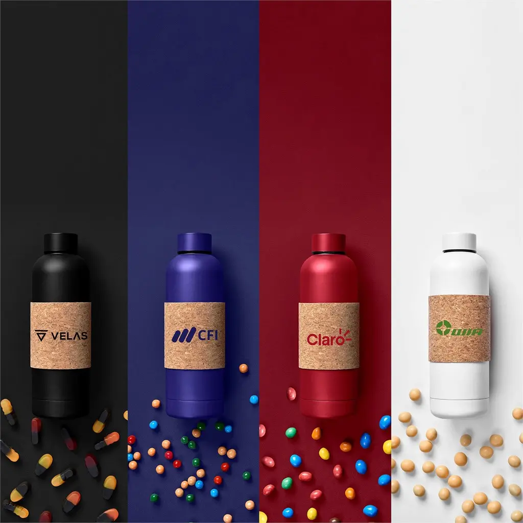 Kooshty Bermuda Kork Recycled Stainless Steel Water Bottle