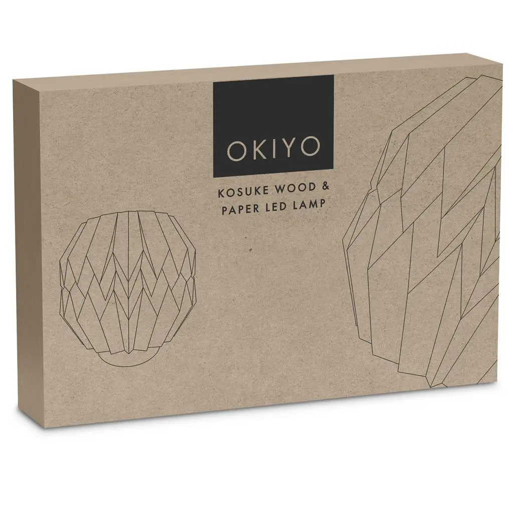 Okiyo Kosuke Wood & Paper LED Lamp