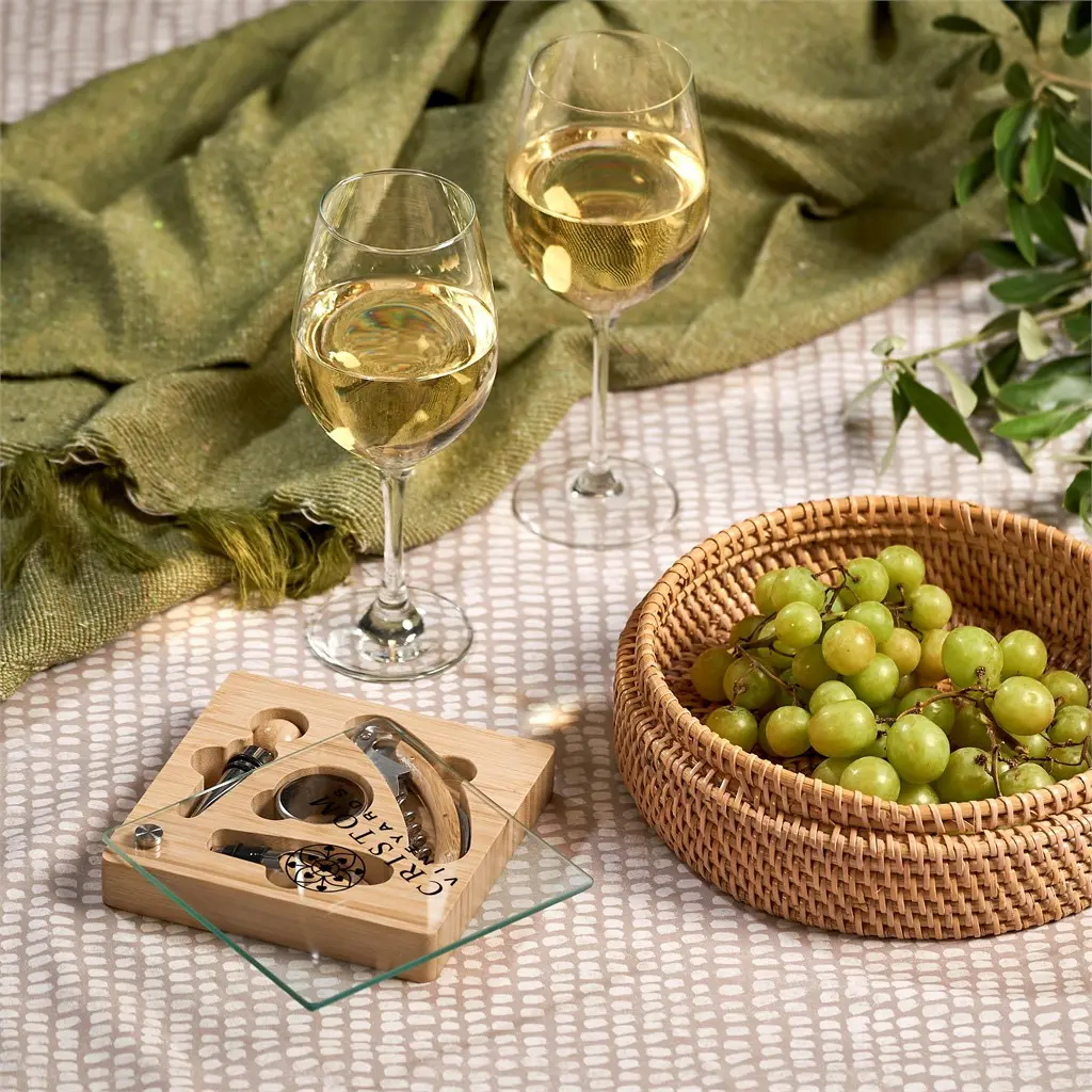Okiyo Budonoki Bamboo Wine Accessories Set