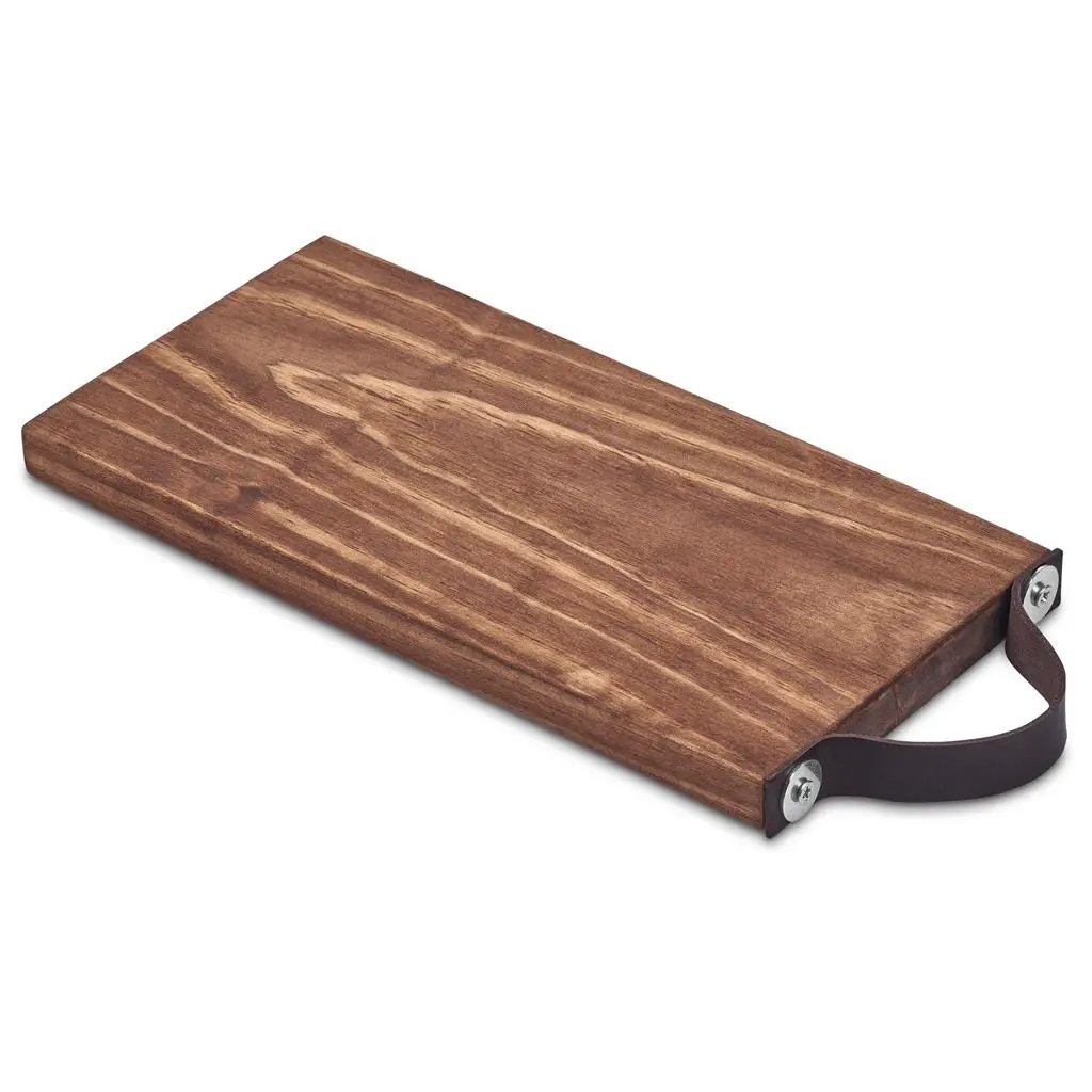 Serendipio Small Team Time Wooden Tray with Leather Strap