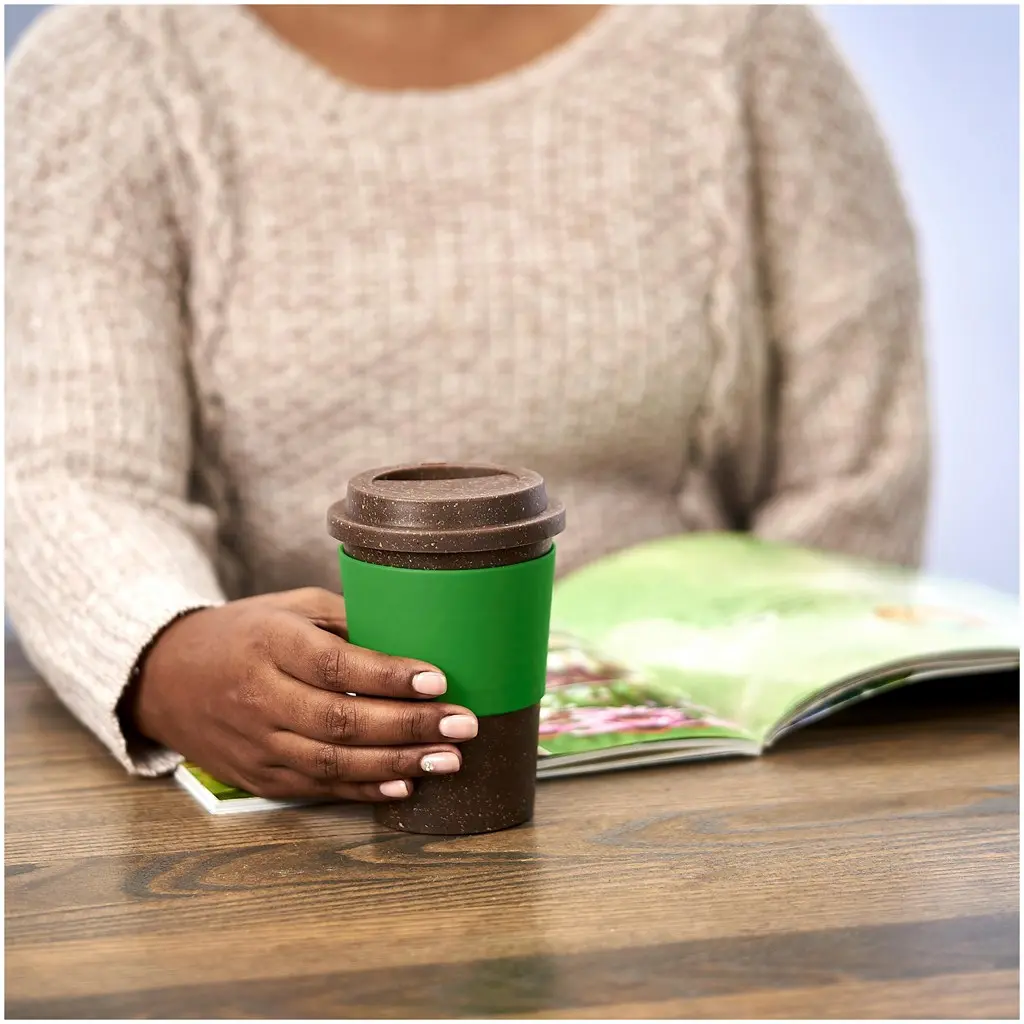 Kooshty Brown Bean Plastic Double-Wall Tumbler