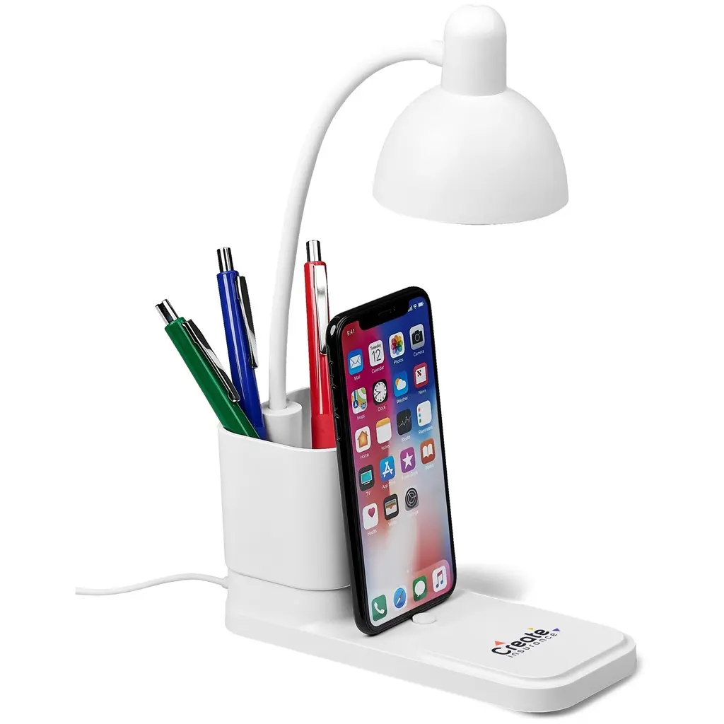 Altitude Lexicon Desk Lamp, Pen Caddy & Phone Stand
