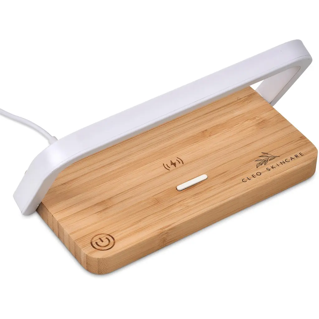 Okiyo Yoru Bamboo Wireless Charger & Night Light