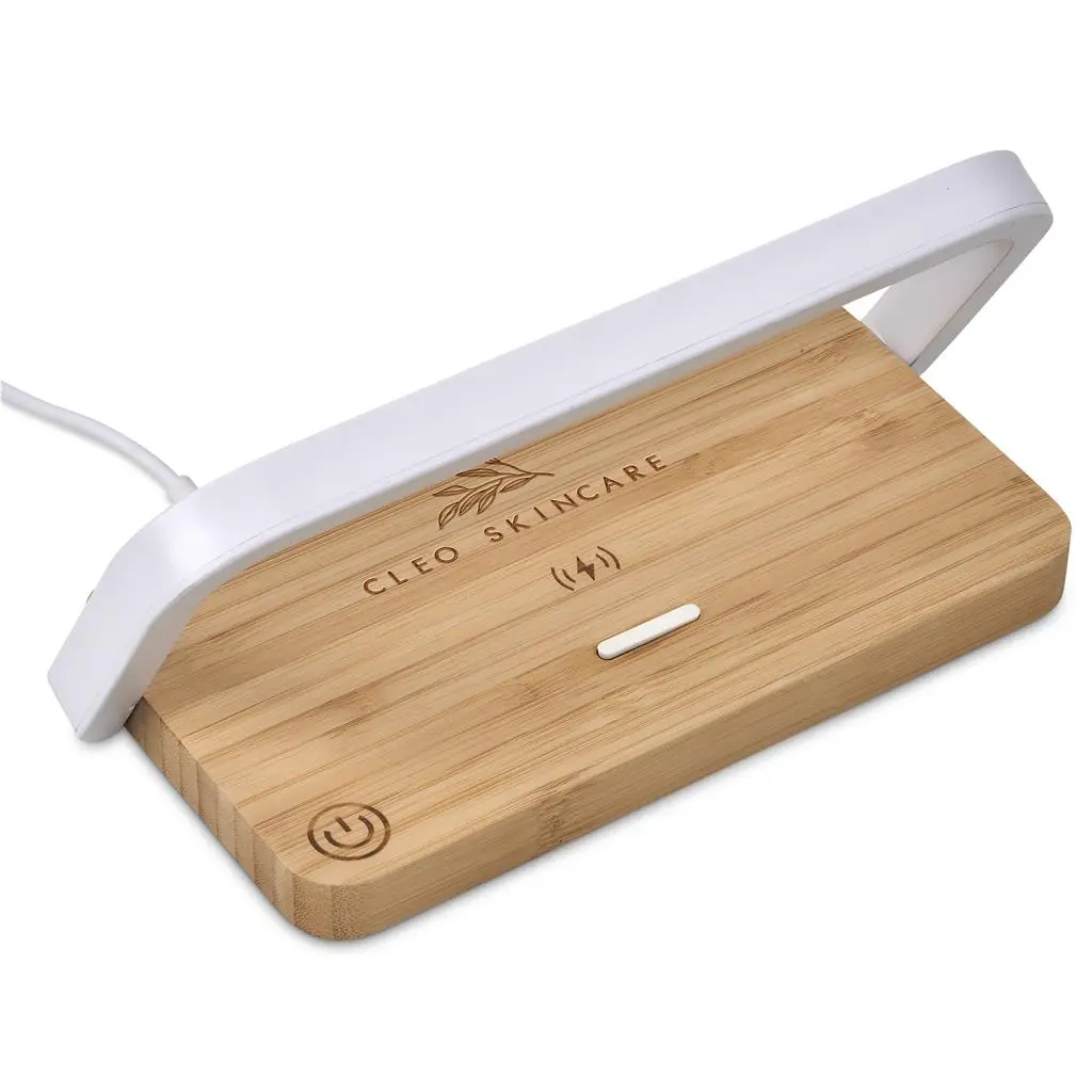 Okiyo Yoru Bamboo Wireless Charger & Night Light