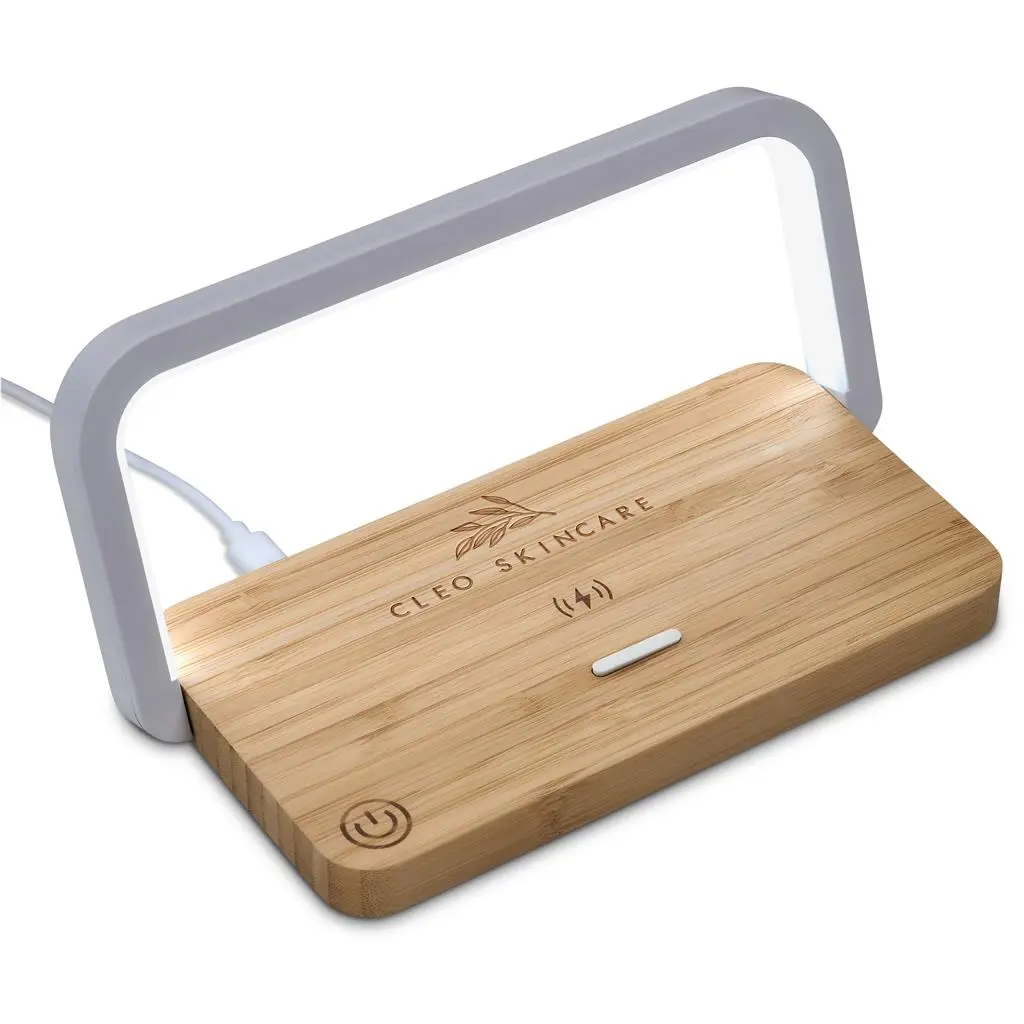 Okiyo Yoru Bamboo Wireless Charger & Night Light