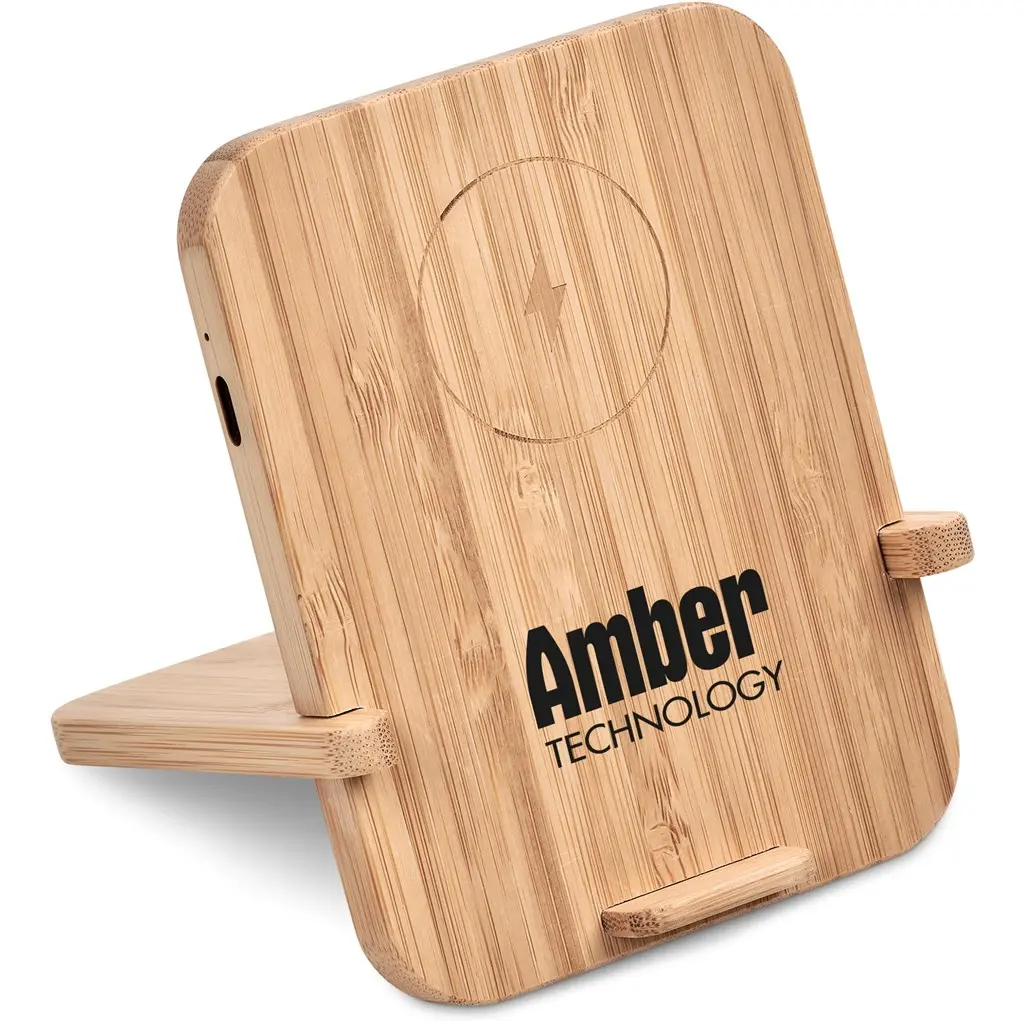 Okiyo Noryoku Bamboo Wireless Charging Phone Stand