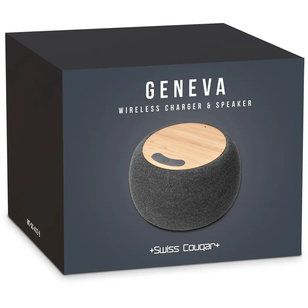 Swiss Cougar Geneva Wireless Charger & Bluetooth Speaker