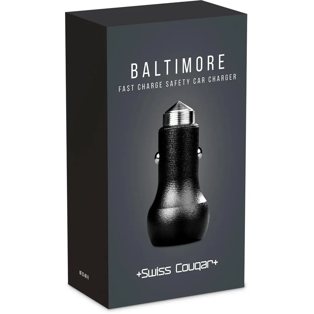 Swiss Cougar Baltimore 2-in-1 Fast Car Charger & Tool