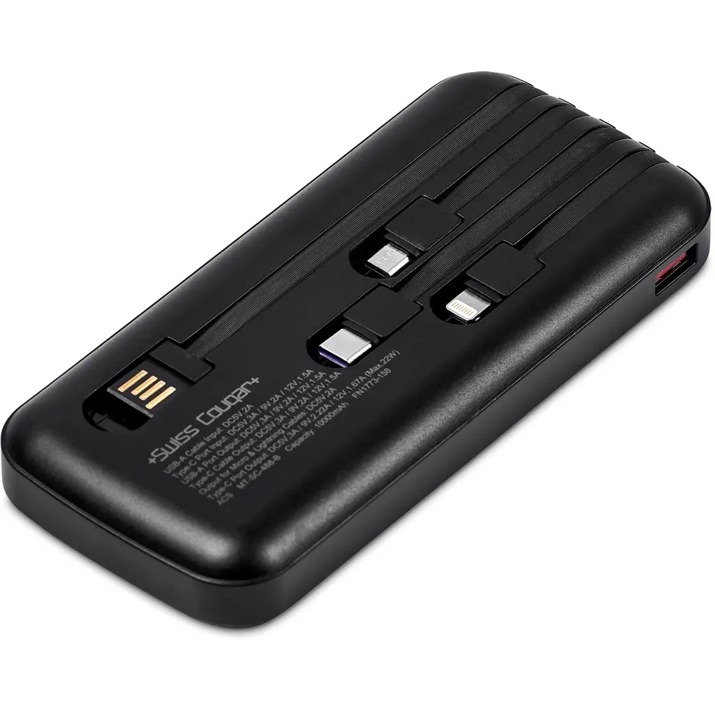 Swiss Cougar Bratislava Fast Charge 22.5W Power Bank - 10,000mAh
