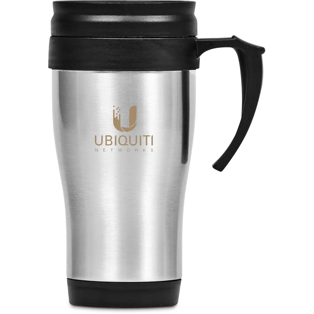Arabica Stainless Steel & Plastic Double-Wall Mug
