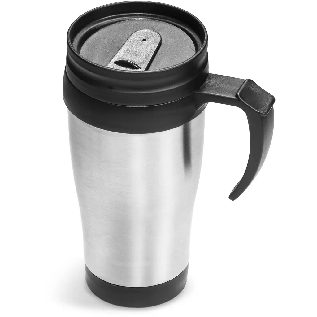Arabica Stainless Steel & Plastic Double-Wall Mug