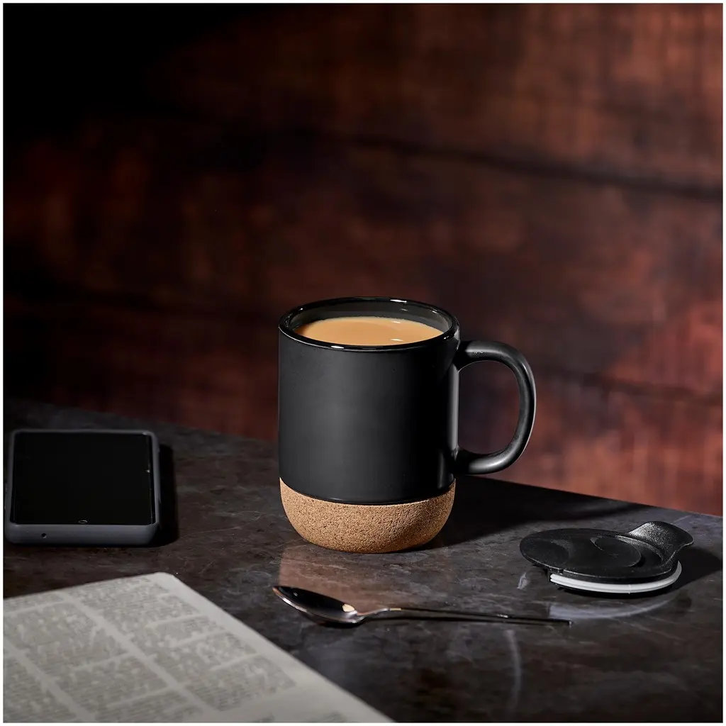 Serendipio Sienna Cork & Ceramic Coffee Mug