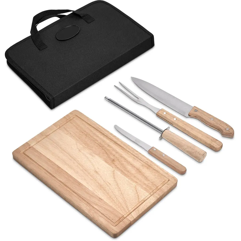 Serendipio Brenton 5-Piece Braai & Carving Set