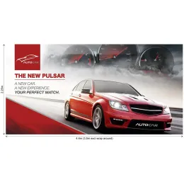 Replacement Skin Legend Curved Banner Wall With Wings - 4.4m x 2.25m