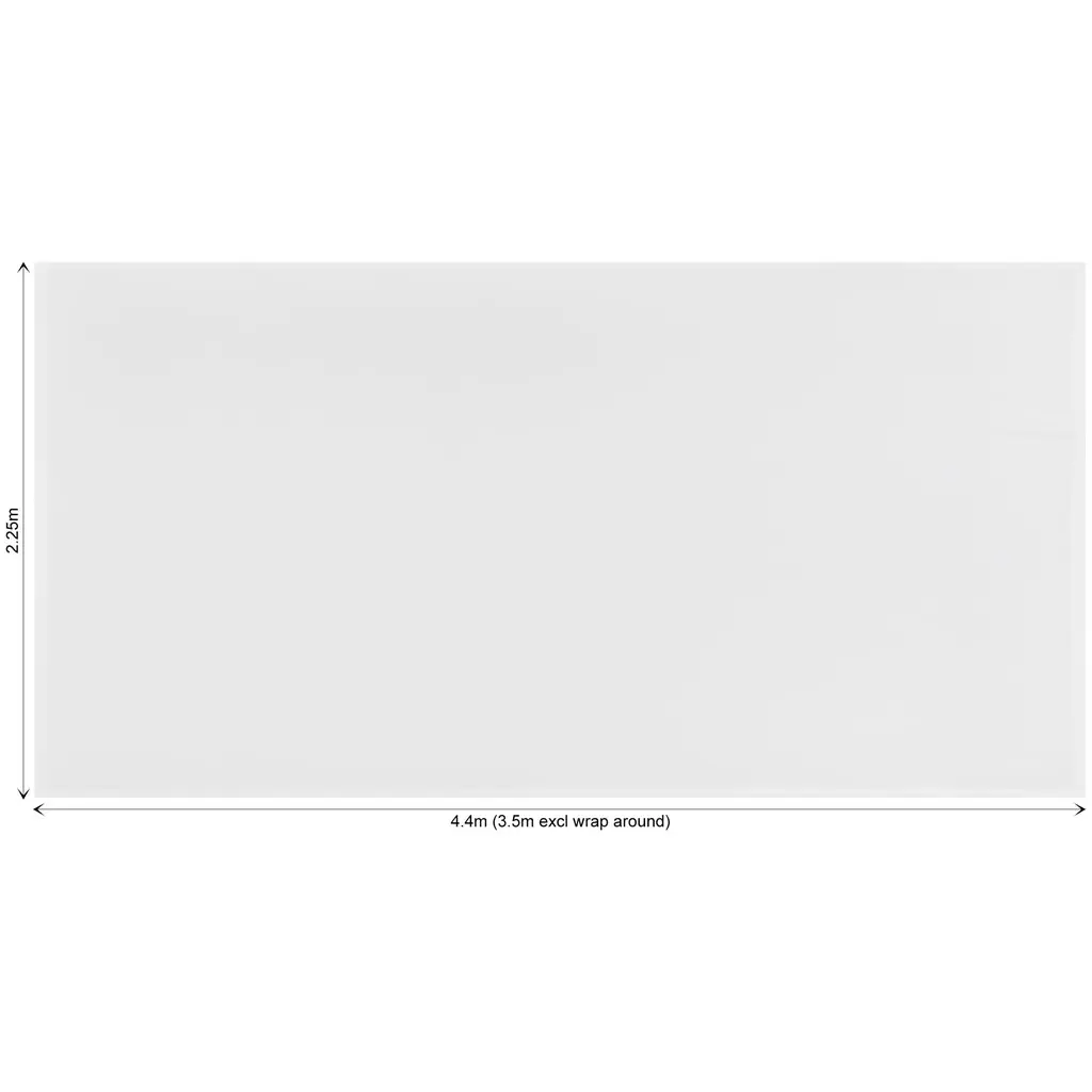 Replacement Skin Legend Curved Banner Wall With Wings - 4.4m x 2.25m